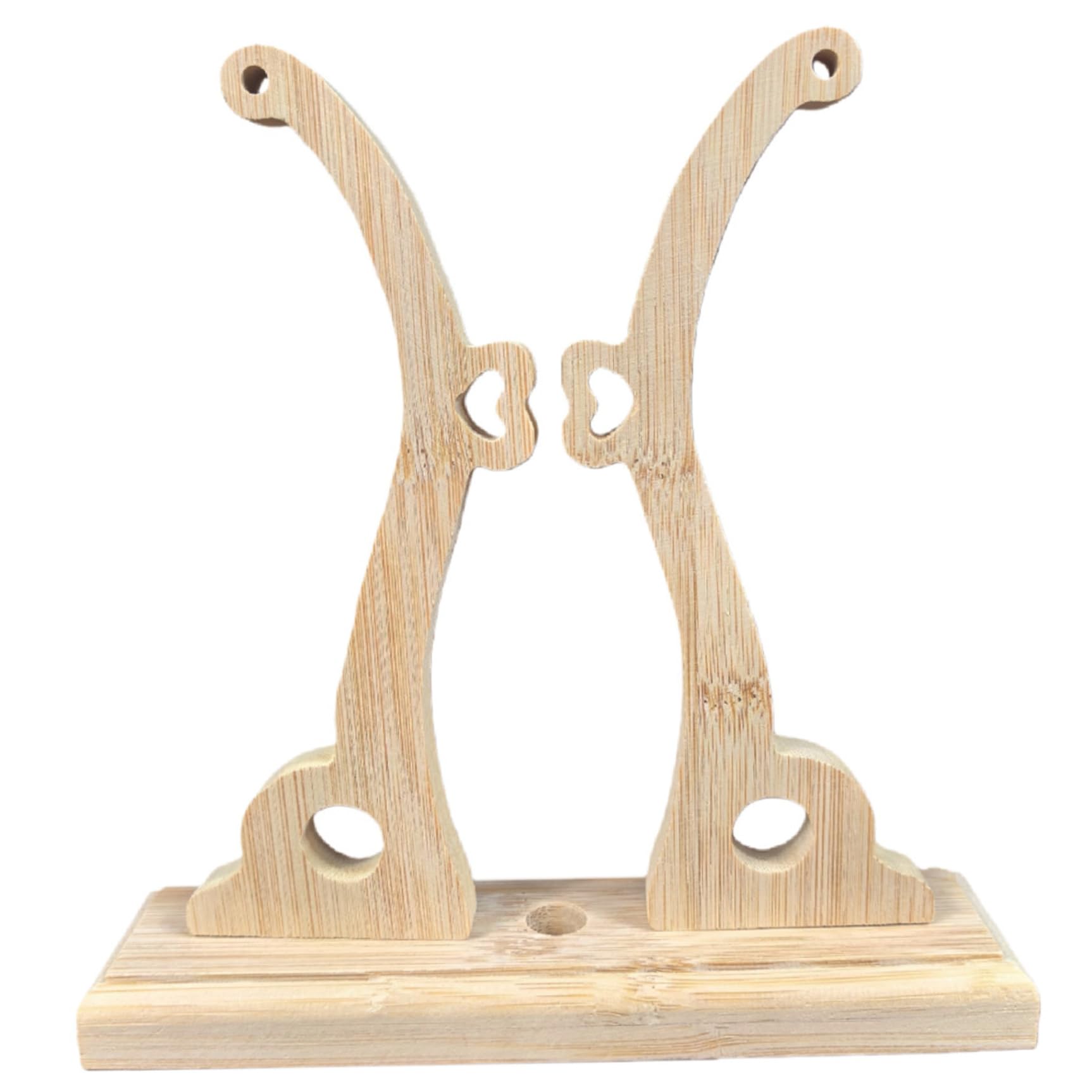 Licsaliwe Fan Display Stand - Wooden Fan Holder with Wide Base for Stability, Japanese Fans Stand for Hand Folding Fans Home Desk Decor