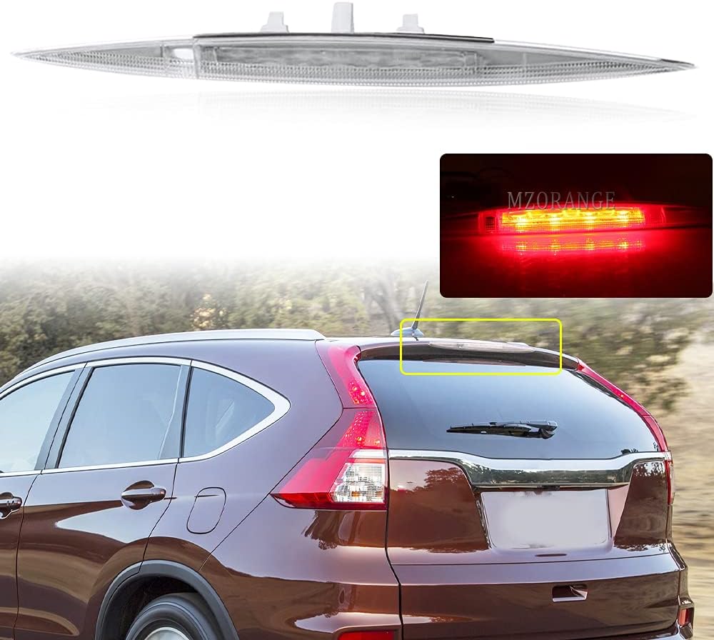 Clidr 3rd Third Brake Light for Honda CRV CR-V 2012-2016 High Mount Stop Light Brake Lights 3rd Stop Lamp White Shell