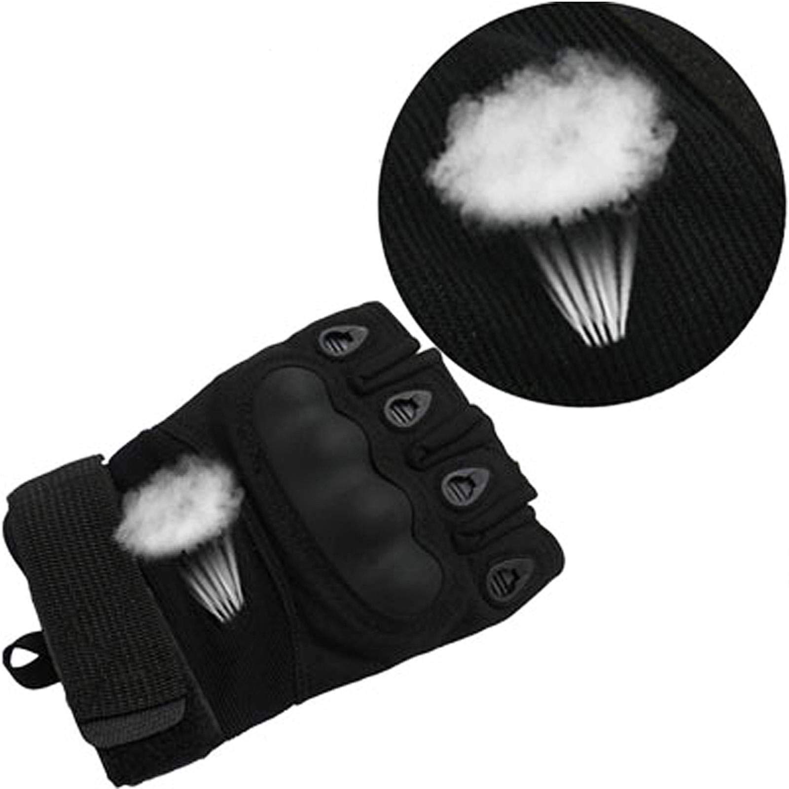 ZYONG Guanti Tattici per Esterni, Guanti Sportivi a Mezzo Dito per Softair e Caccia, Unisex Adulti
