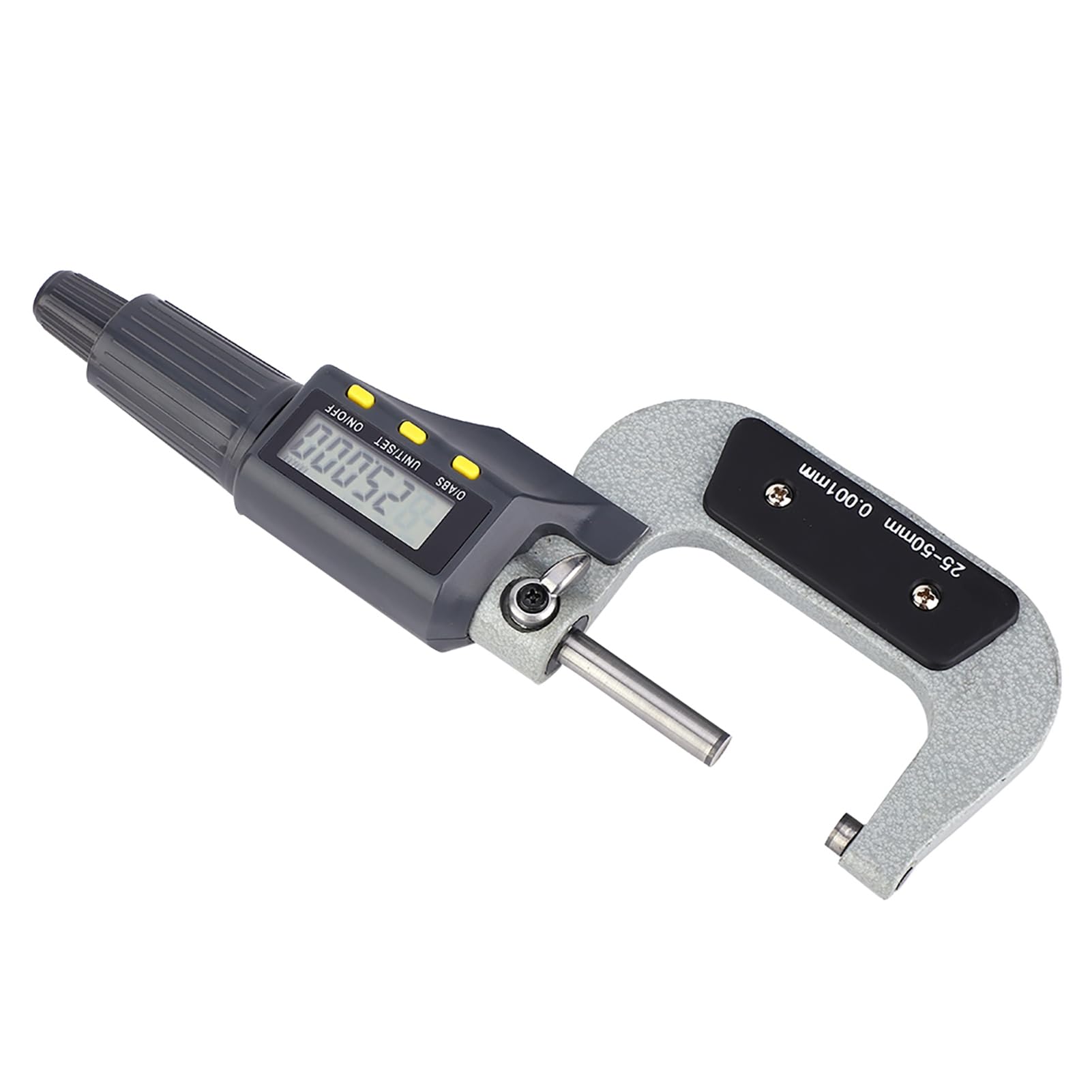 Micrómetro electrónico digital de 0,001 mm, calibrador de micrómetro exterior para medición y trabajos de precisión (25-50 mm)