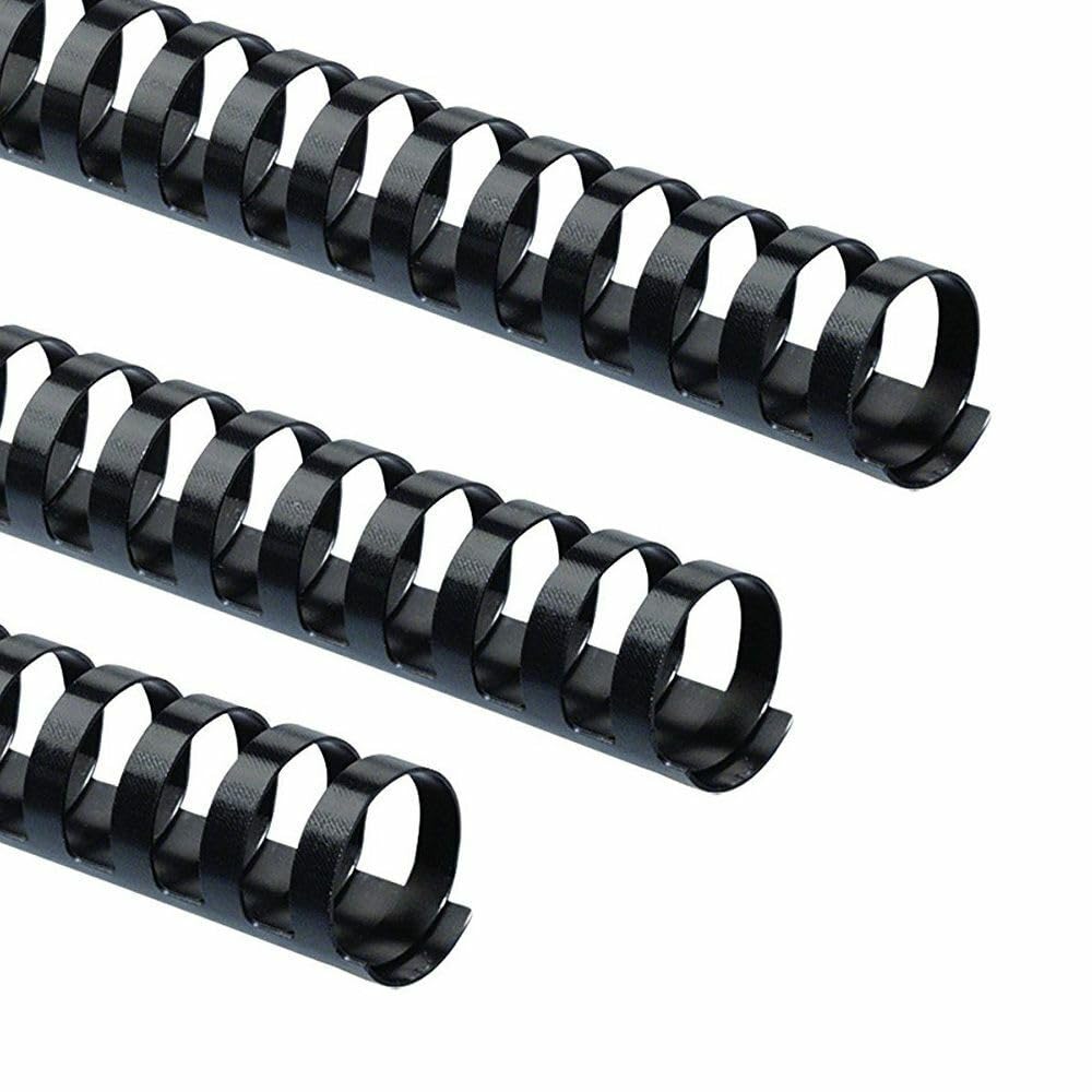 Binding Combs A4 Plastic 21 Rings Black Size 12 mm 80gsm Paper 95 Sheets Pack of 100,200,300,400,500 (500)