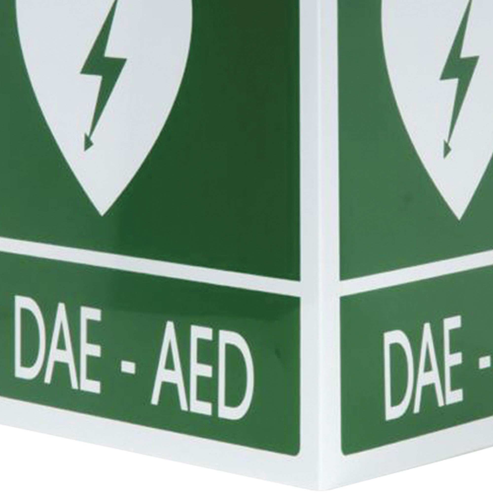 PVS - 35327 DAE/AED-Schild aus Aluminium, 34 x 36 cm, für Defibrillatoren