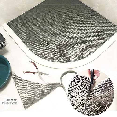 Tapis de sol antidérapant pour piscine et zones humides, grand tapis creux en caoutchouc pour protection contre les éclaboussures et projets de bricolage