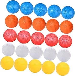 Toddmomy 30pcs Sports Accessories Baseball Accessories Interior Accessories Golf Training Balls Impact Golf Balls Plastic Balls Practicing Ball Nonporous Toy Ball Supplies Hollow Ball Man