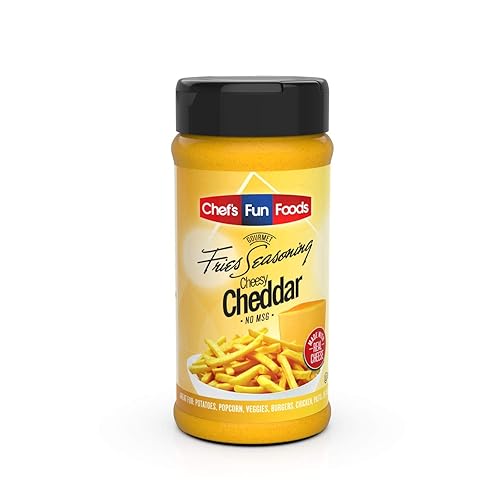 Gourmet Fries Seasonings Botella queso cheddar 9 onzas