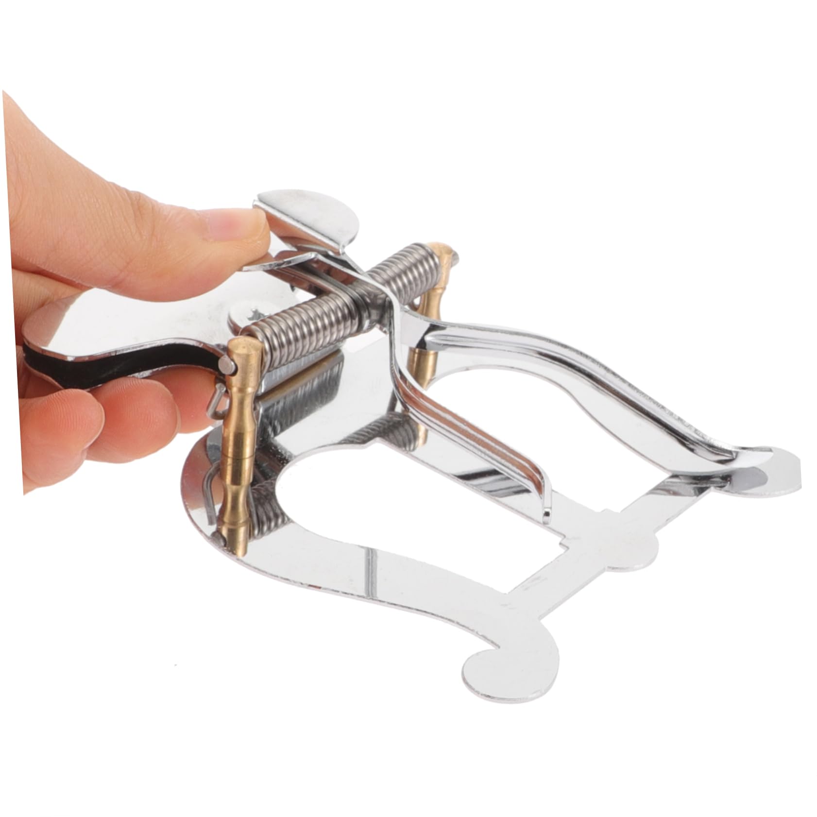 Metall Posaunenlyra Notenclip für Marschposaune Silber