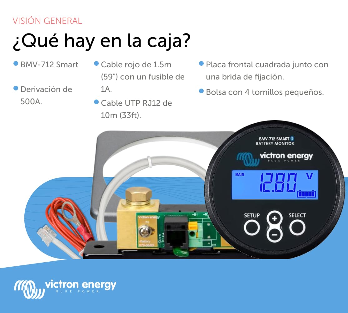Victron Energy BMV-712 Monitor de Batería Smart (Negro)