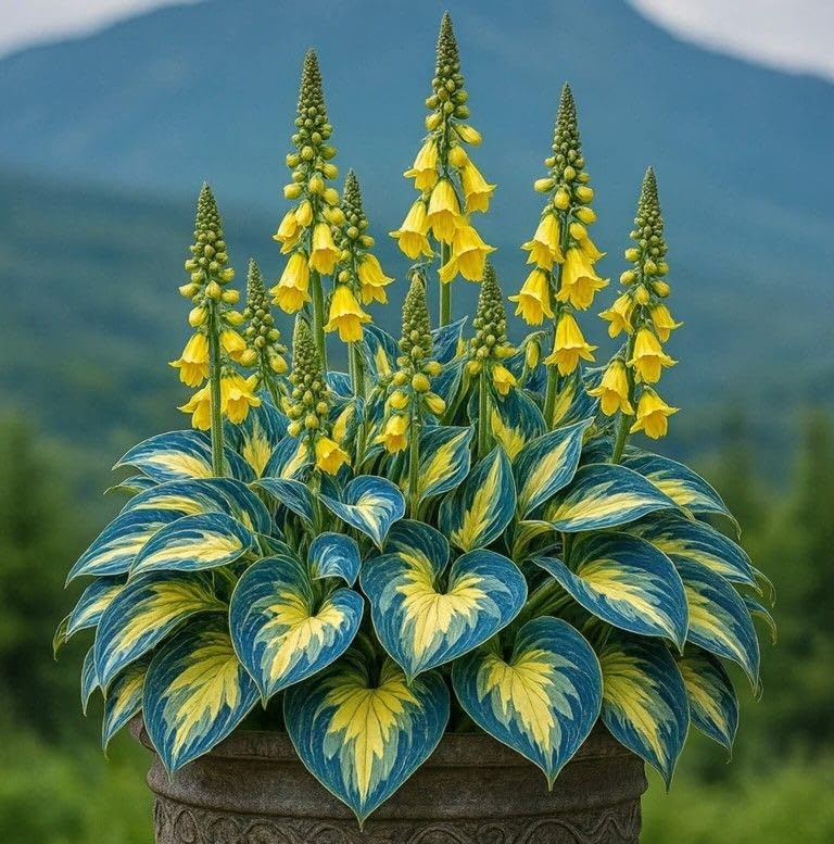 Rare Hosta Bulbs UK, Hostas Rhizome for Planting, Hardy Perennial, Excellent Display, Natural Organic-4 Bulbs-F