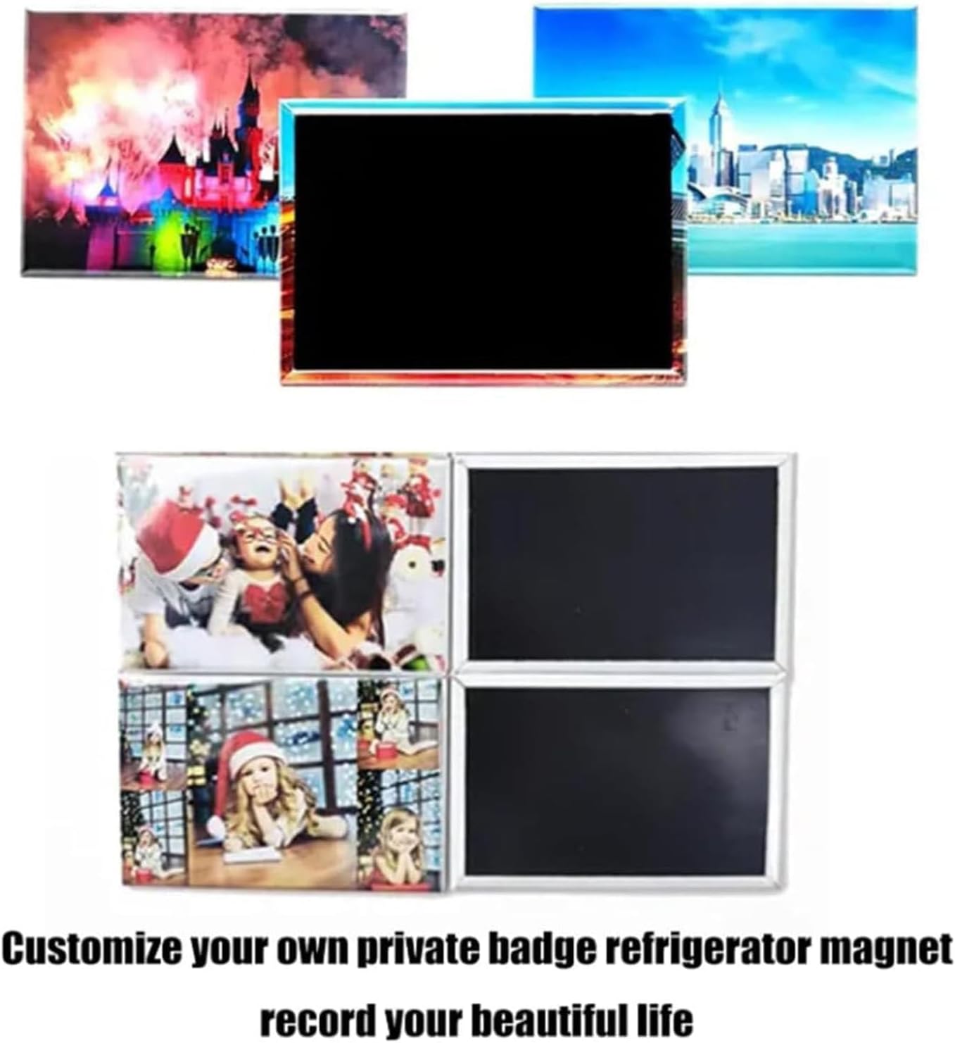 Fridge Magnet Machine Badge Maker Machine, 80 * 53mm Fridge Magnet Button Badge Making, Rectangular Badge Making Machine, Professional Manual Fridge Magnet Pressing Machine, for D
