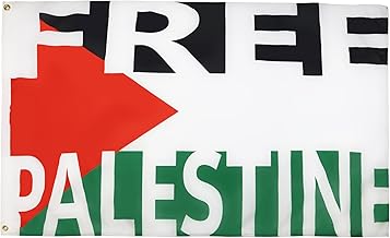 AZ FLAG - Free Palestine Flag - 6ft x 5ft - Palestinian Flag Made of 100D Polyester with Two Metal Eyelets - Fade Resistant - Bright Colours - 150 x 90cm