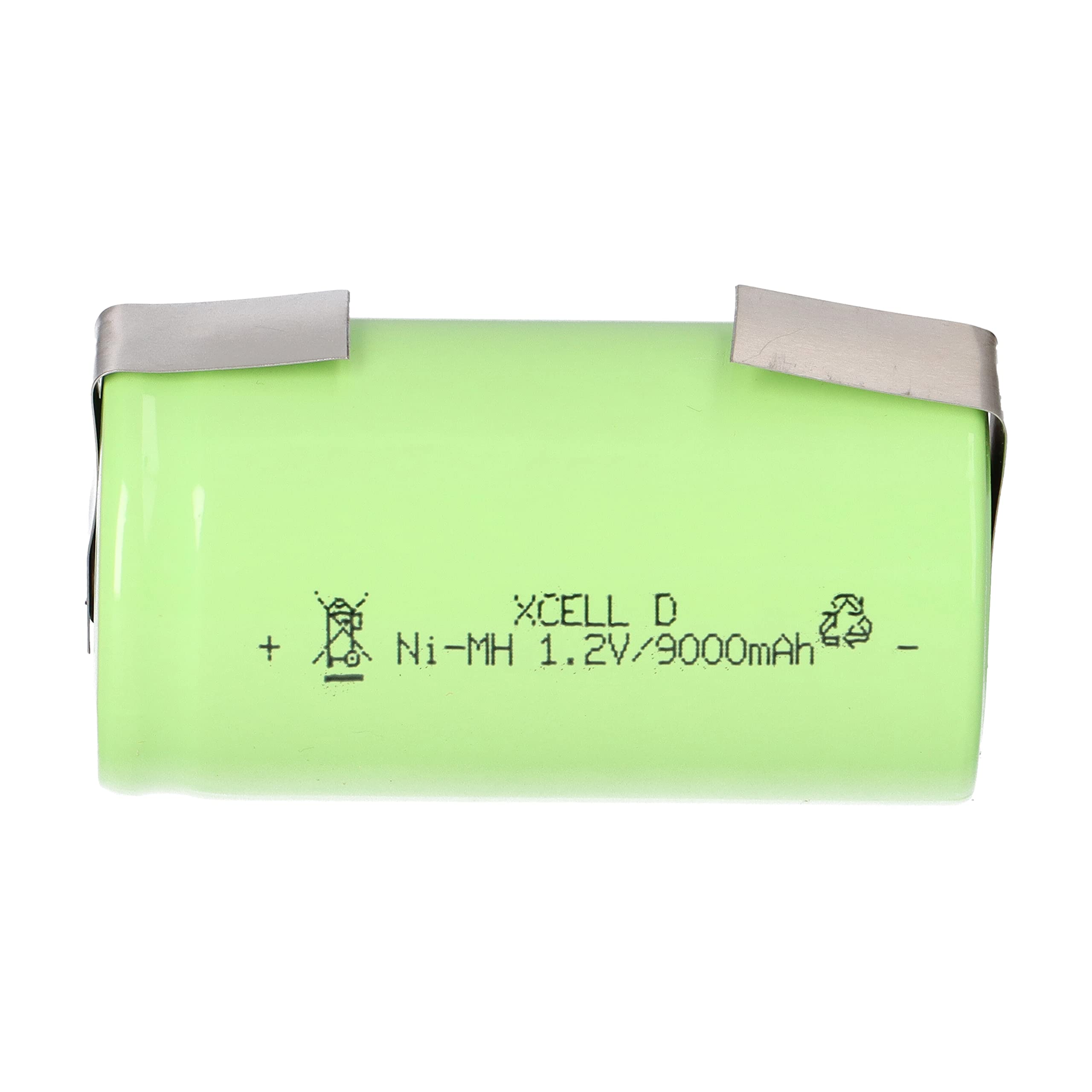 XCell Lot de 20 piles Mono D 9000 mAh / 1,2 V / NiMH avec drapeau à souder en U – cellule de marque haute performance de qualité industrielle