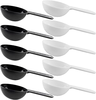 AUEAR, 10 Pack Tablespoon Coffee Scoop Plastic Measuring for Fruit Powder Seed Spices