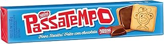 Brazilian Corner Biscoito Passatempo Recheado Sabor Chocolate130g | Chocolat Filled Cookie 4.58 oz by Brazilian Corner | Imported from Brazil