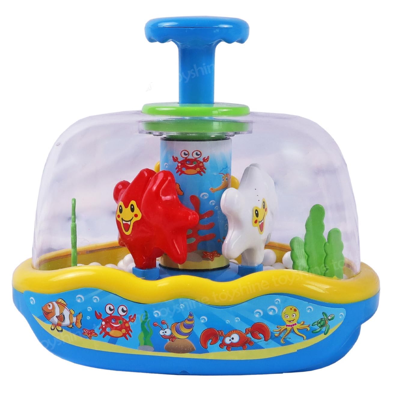 Toyshine Push & Spin Double Action Perform Easy Button Press Star Fish Fun Learning Motor Skill Development Toy for Toddlers 3+ Years (B0D9QND3LQ) Amazon Price History, Amazon Price Tracker