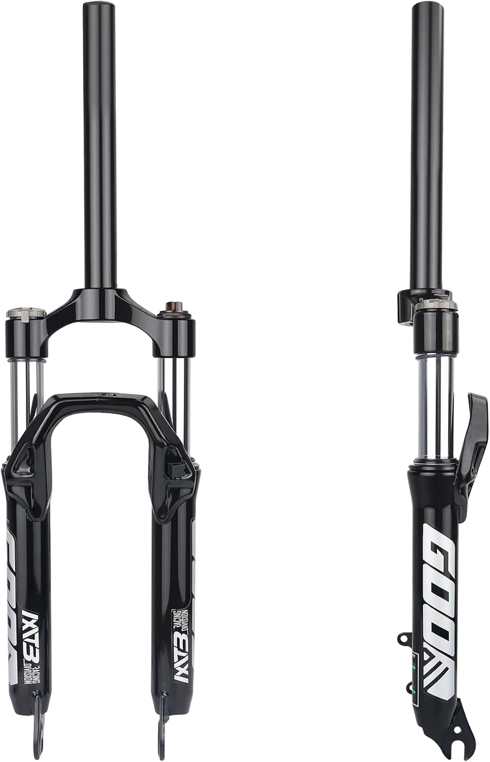 20 inch Front Suspension Fork 28.6mm Straight Tube Quick Release 9mm for Kids Mountain Bicycle