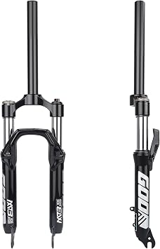20/24 inch Front Suspension Fork 28.6mm Straight Tube Quick Release 9mm for Kids Mountain Bicycle