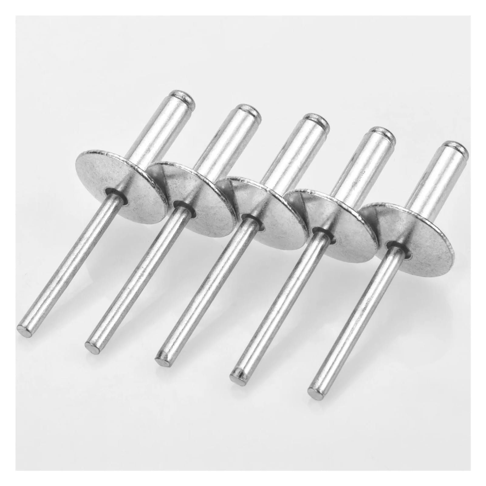 50/100 Uds. Remaches Ciegos De Brida Grande Kit Surtido De Aluminio Diámetro De Remache 5/8 16 Mm(100pcs,4.8X25mm)