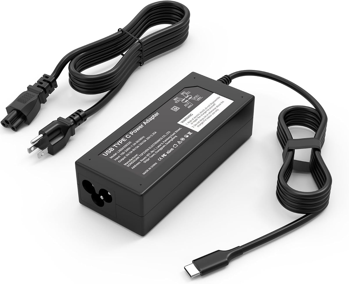 DECSZDY Replacement for HP Chromebook Charger 45W USB C | Compatible with HP Chromebook X360 14-ca051wm 14-ca052wm 14-ca091wm ca061dx 14-ca0061dx 14-ca060nr Power Supply Adapter