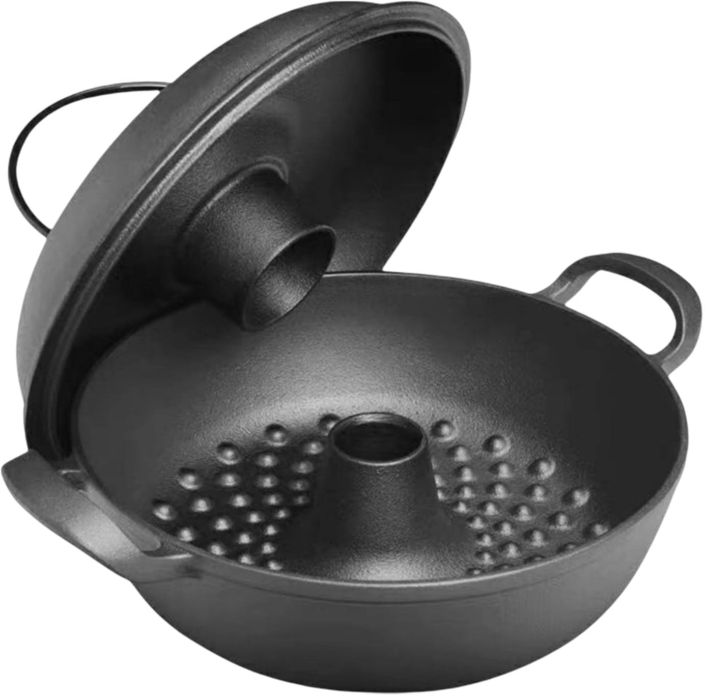 Extra Thick Frying Pan with Two Handles, Roaster with Lid, Versatile, Universal Casserole, 25cm
