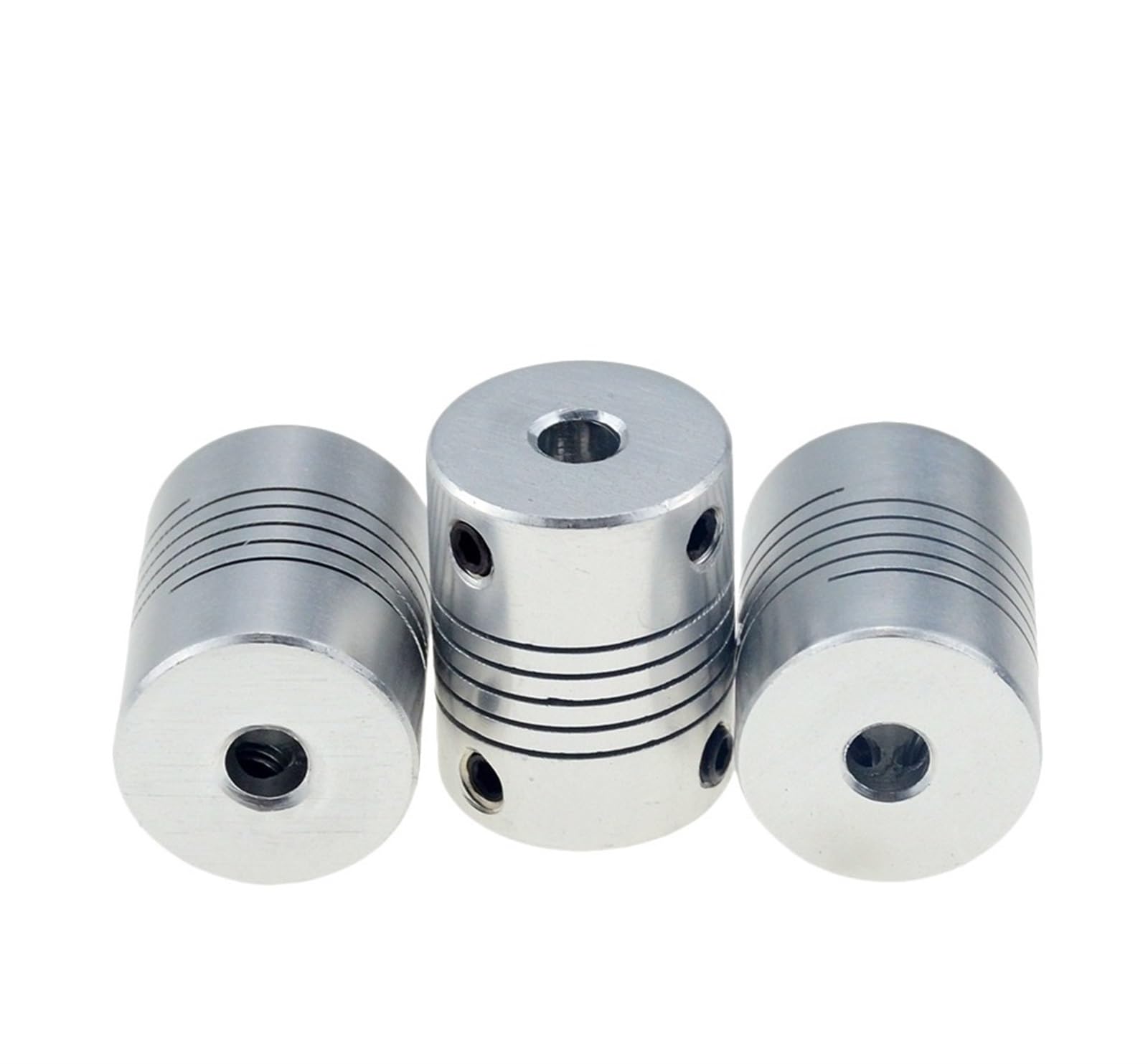 Rigid Coupling,Stainless Steel Rigid Coupling 4pcs D19L25 CNC Motor Shaft Flexible Coupling(3 X 3)