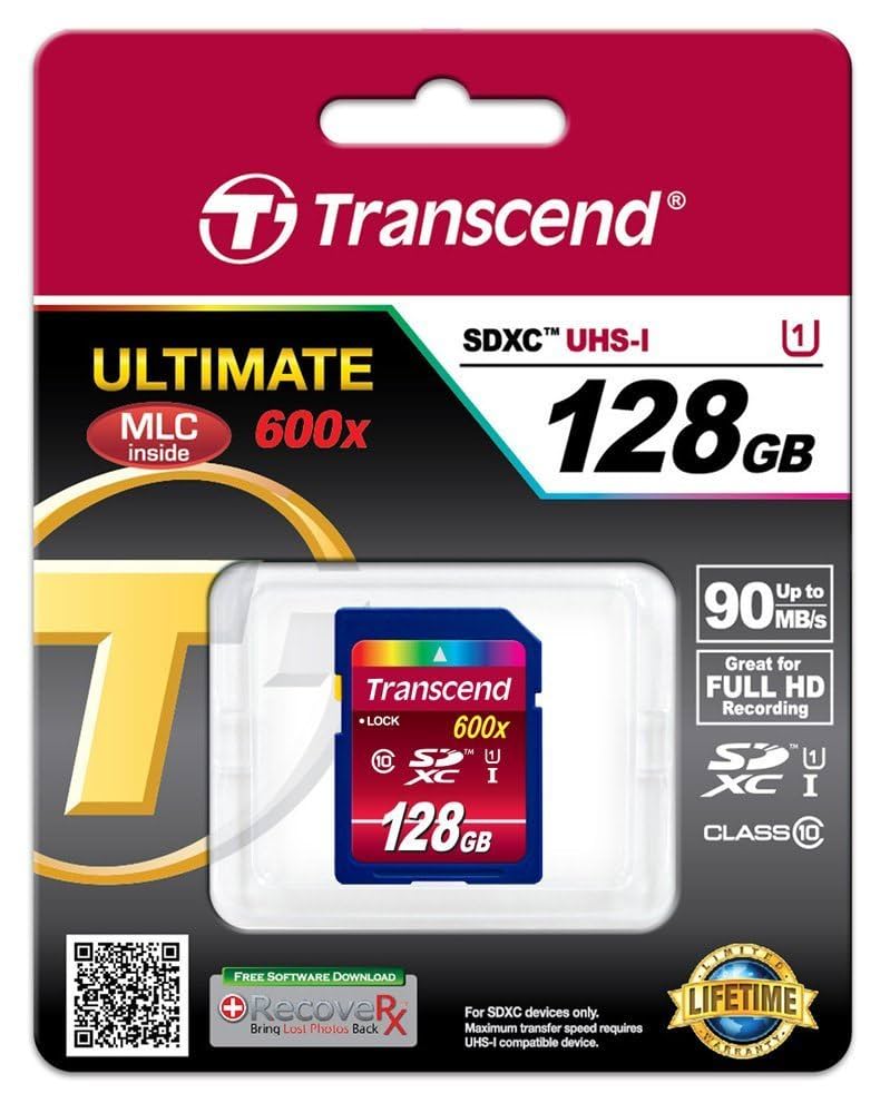 Transcend SDXC UHS-I 128GB メモリーカード Amazon.com: Transcend 128GB SDXC Class 10 UHS-1 Flash Memory