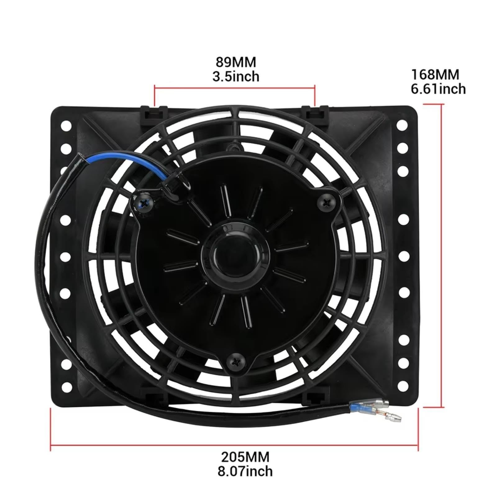 Auto Ventilador Refrigeración Para 6 Pulgadas Universal 12V 38W