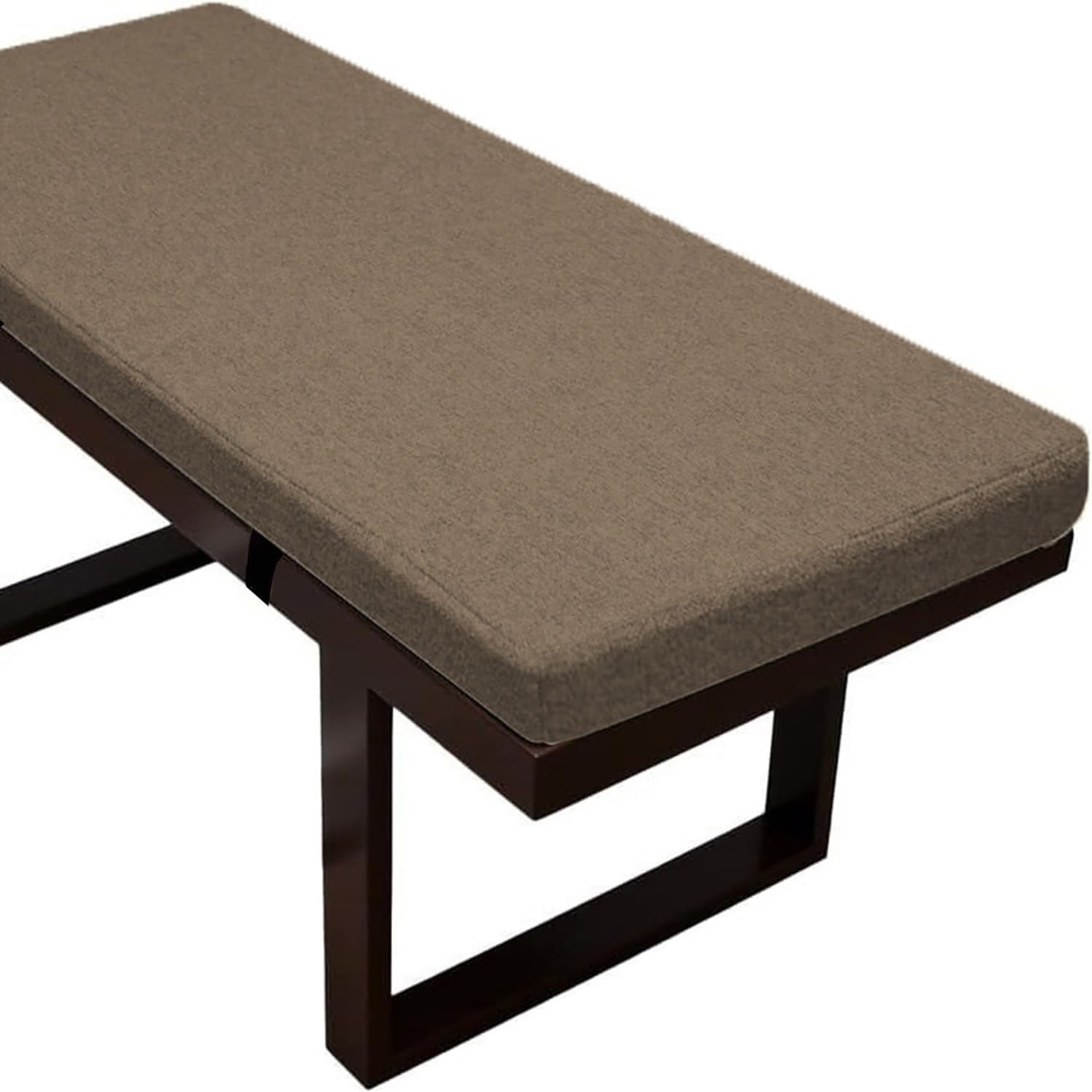 Coussin de banc en lin antidérapant pour assise ferme