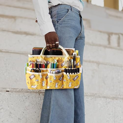 Miniatura 6 de Organizador de manualidades, bolsa de almacenamiento de arte con múltiples bolsillos, contenedores de almacenamiento para arte, manualidades y