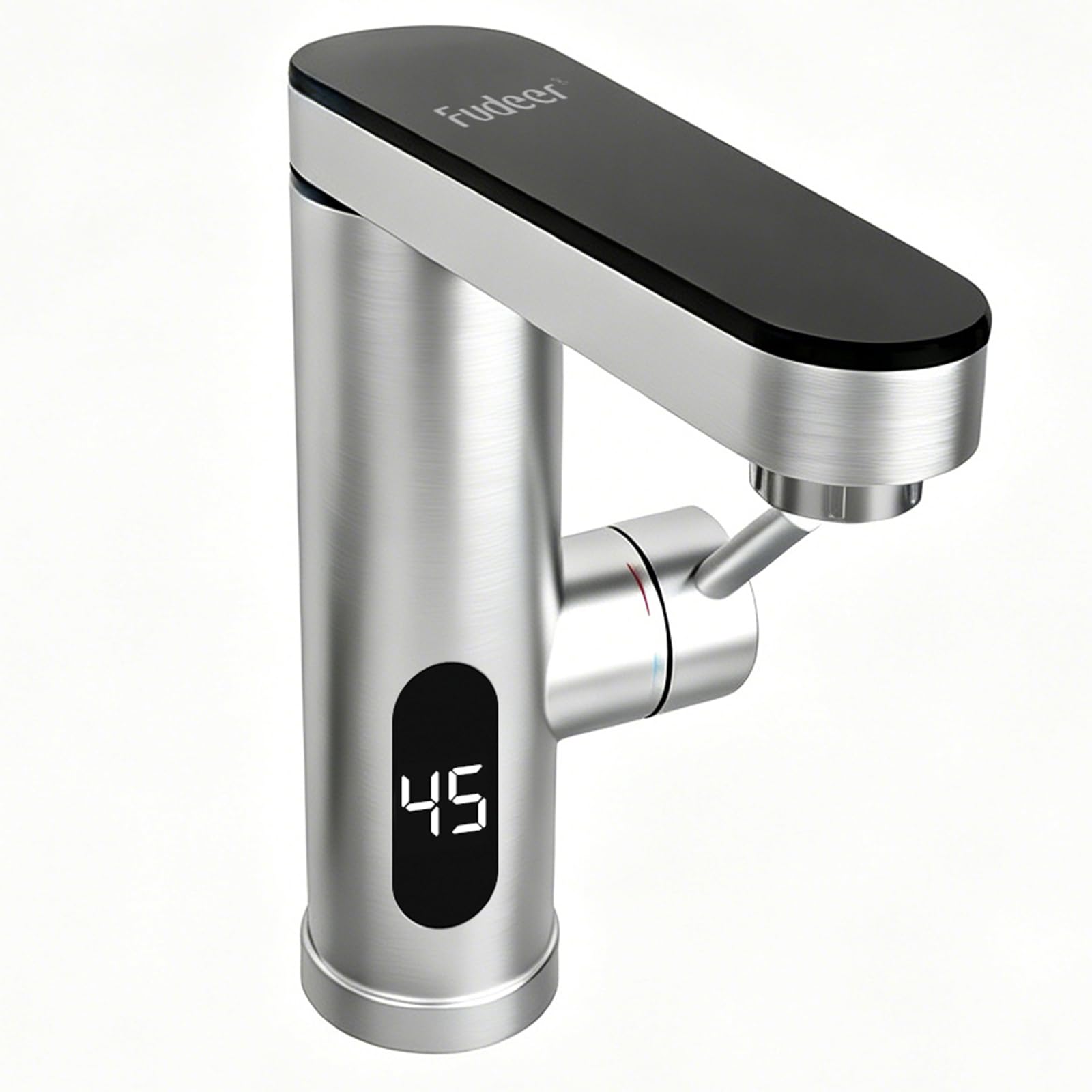 Stainless Steel Instant Hot Water Tap with Swivel Spout