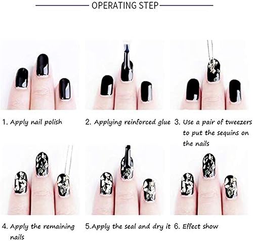 Miniatura 9 de Suministros de uñas holográficas con purpurina para uñas, decoración de uñas en polvo de sirena, lentejuelas brillantes 3D, dijes de manicura,