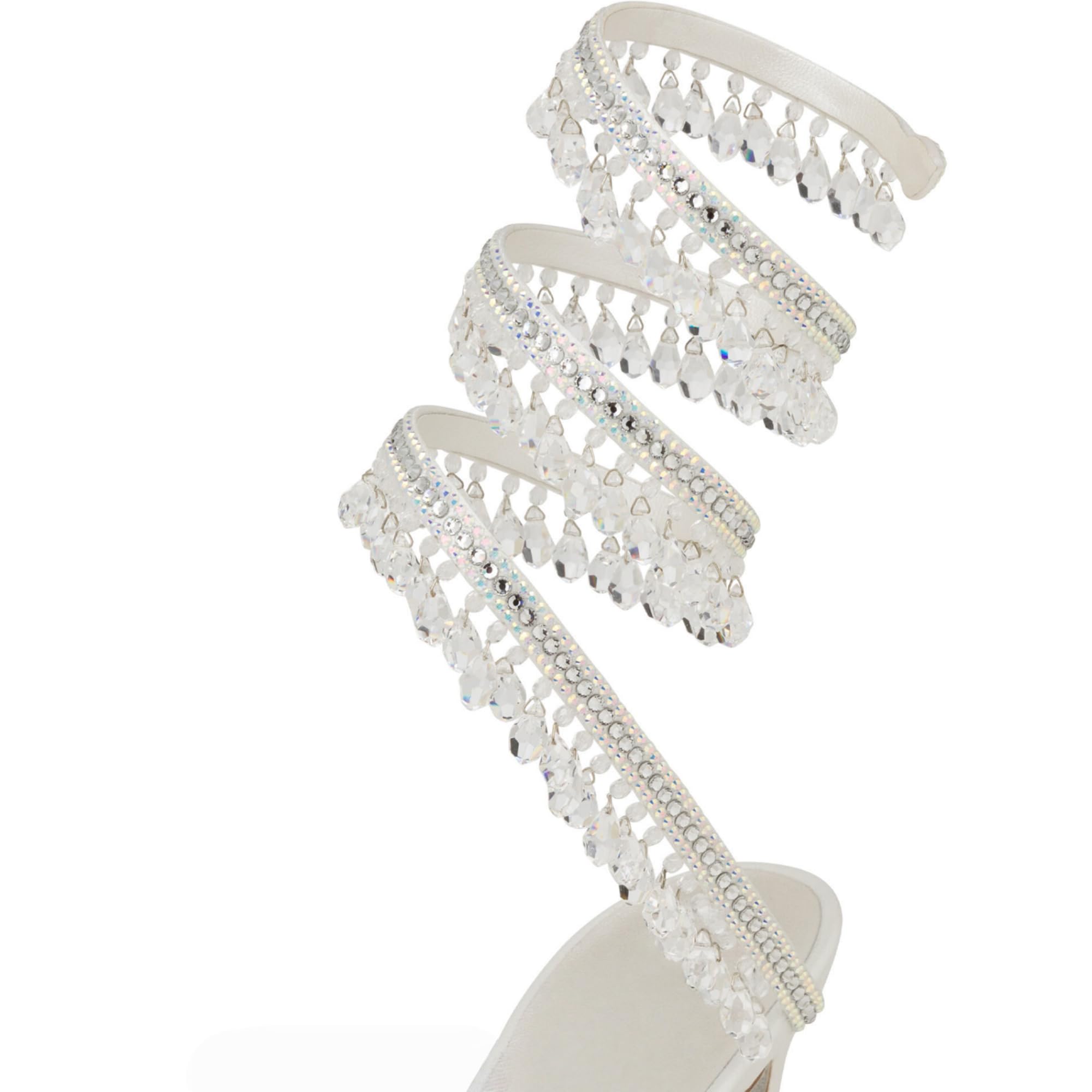 Fuazuzu Rhinestone Wrap Around Strappy Stiletto High Heels for Women, Open Round Toe Lace Up Heeled Sandals for Wedding Prom Party Dress: 9 Red