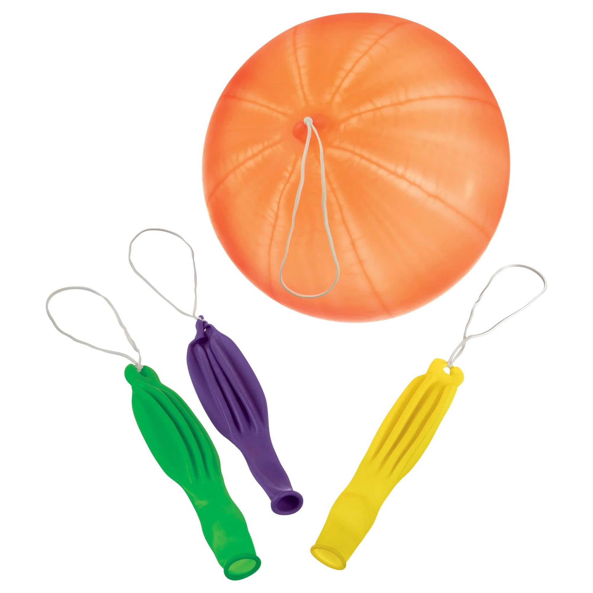 Punch Latex Balloons Favor - 6.5" x 2.75" | Pack of 16, Bright Colors