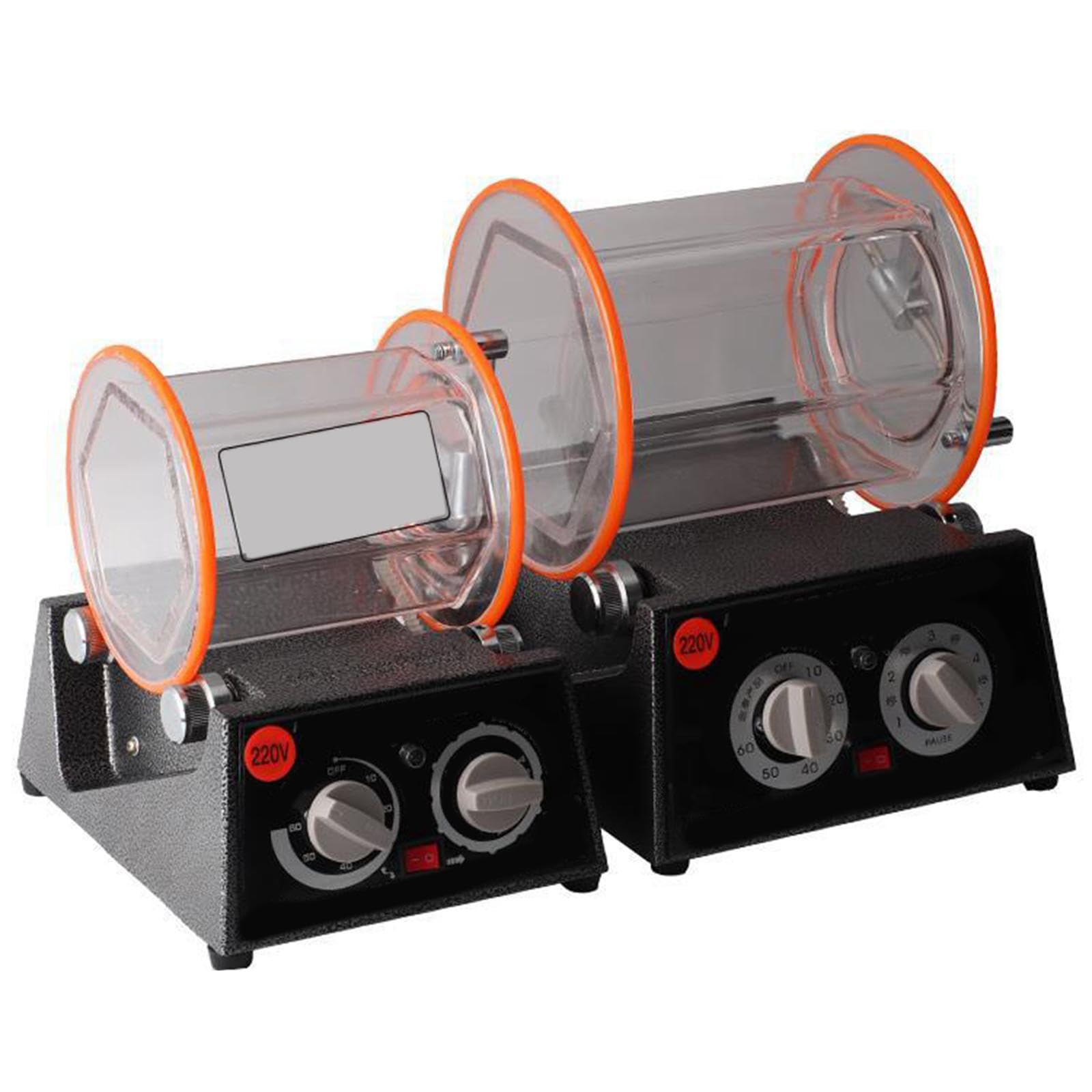 7X Ersatz Set für Rotations Tumbler Polierer, Gummi Abdeckung, Verriegelung, KT2000