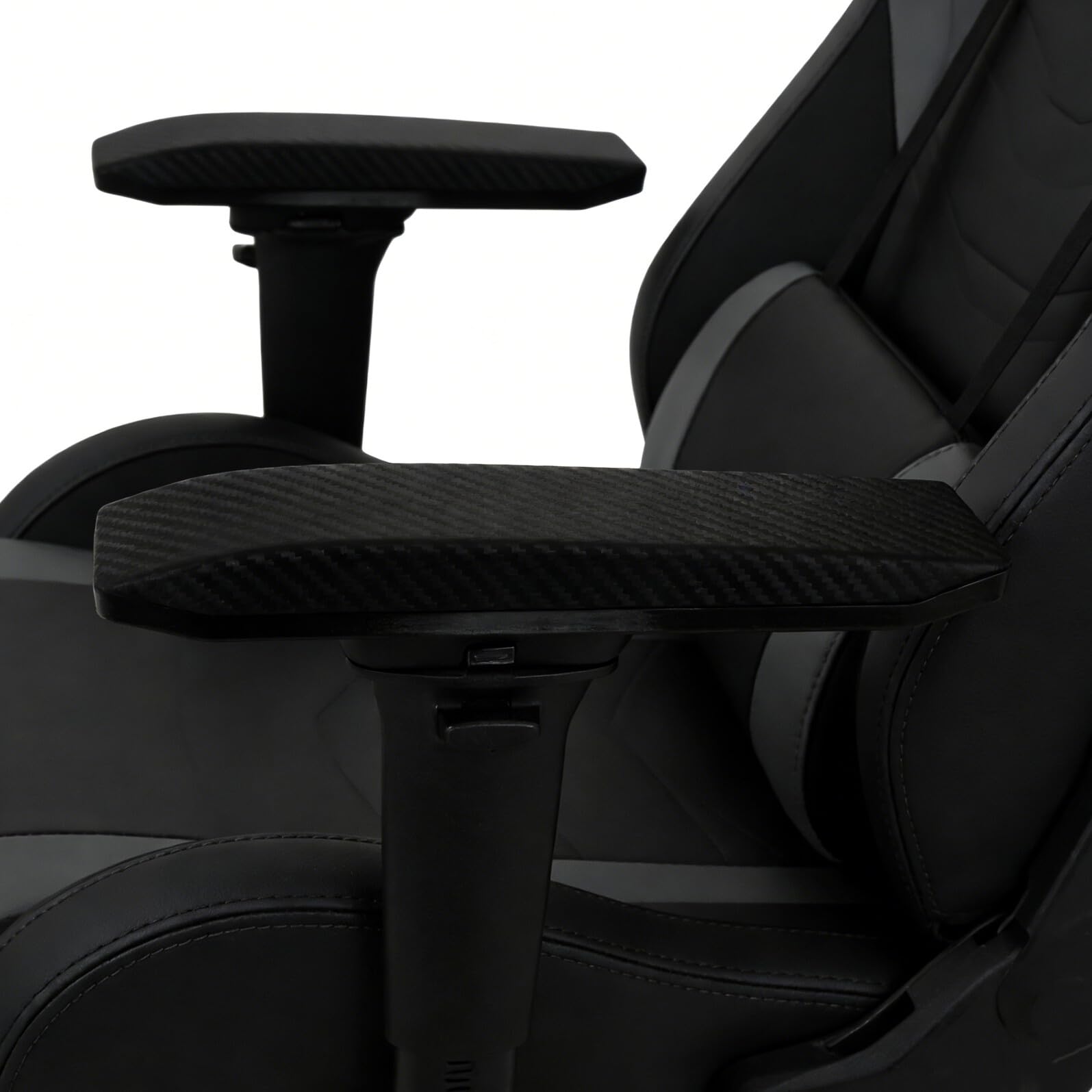 WOONEKY Almohadillas para Reposabrazos de Silla PU Negras, 2 Piezas