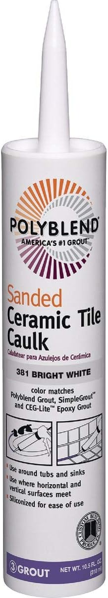Bright White Tile Caulk