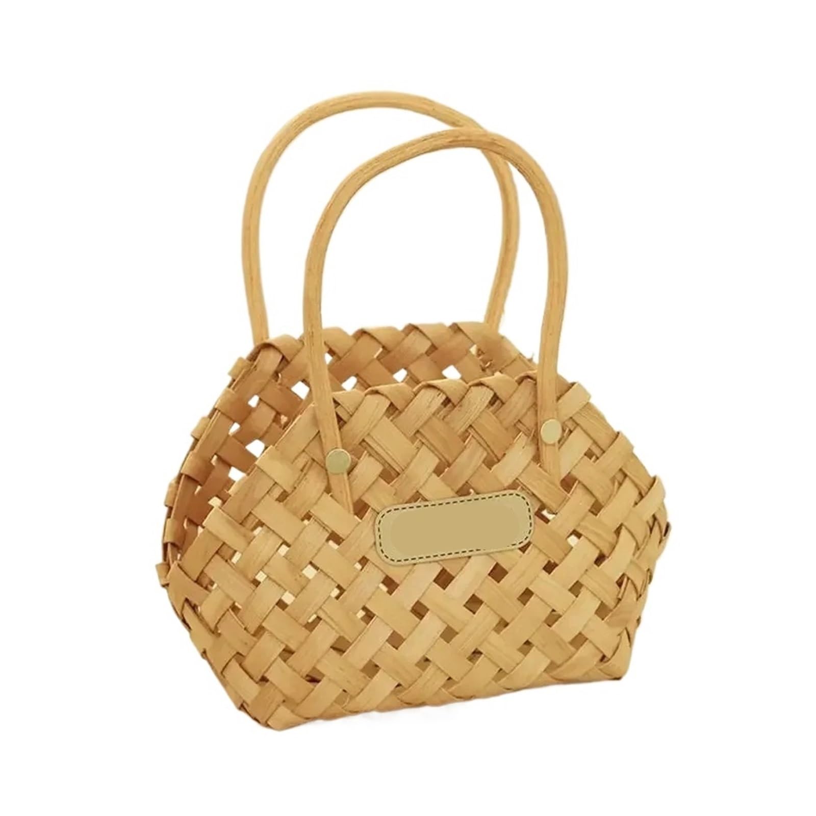 Hamper Basket Girl Basket Flower Baskets Wicker Baskets Basket Wicker Baskets Cachepot For Flowers Basket Decorative(Light Brown)