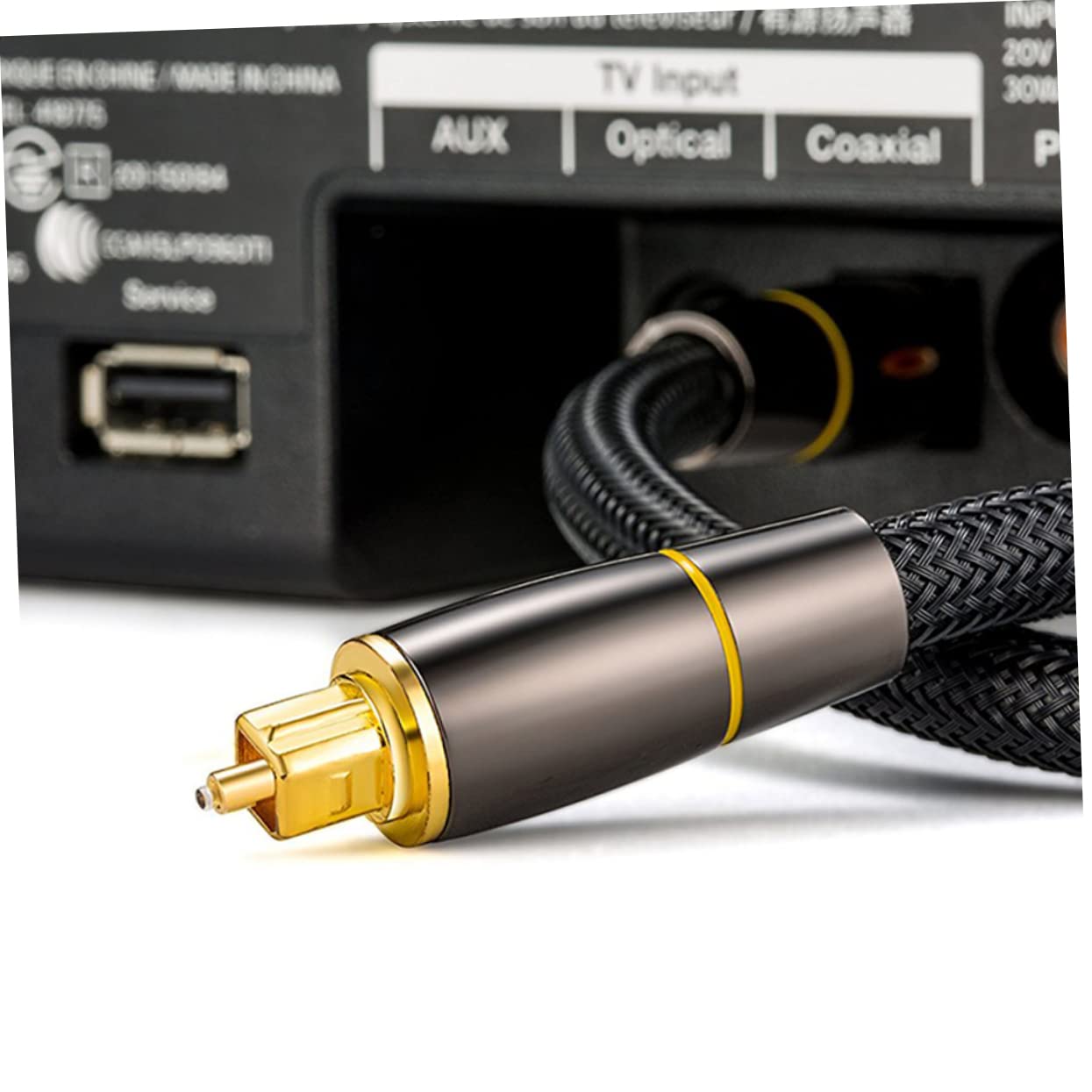 OSALADI 2pièces Câble Audio Optique Câble Numérique Transmission De Signal Sans Perte Connecteurs Plaqués Et Stabilité Du