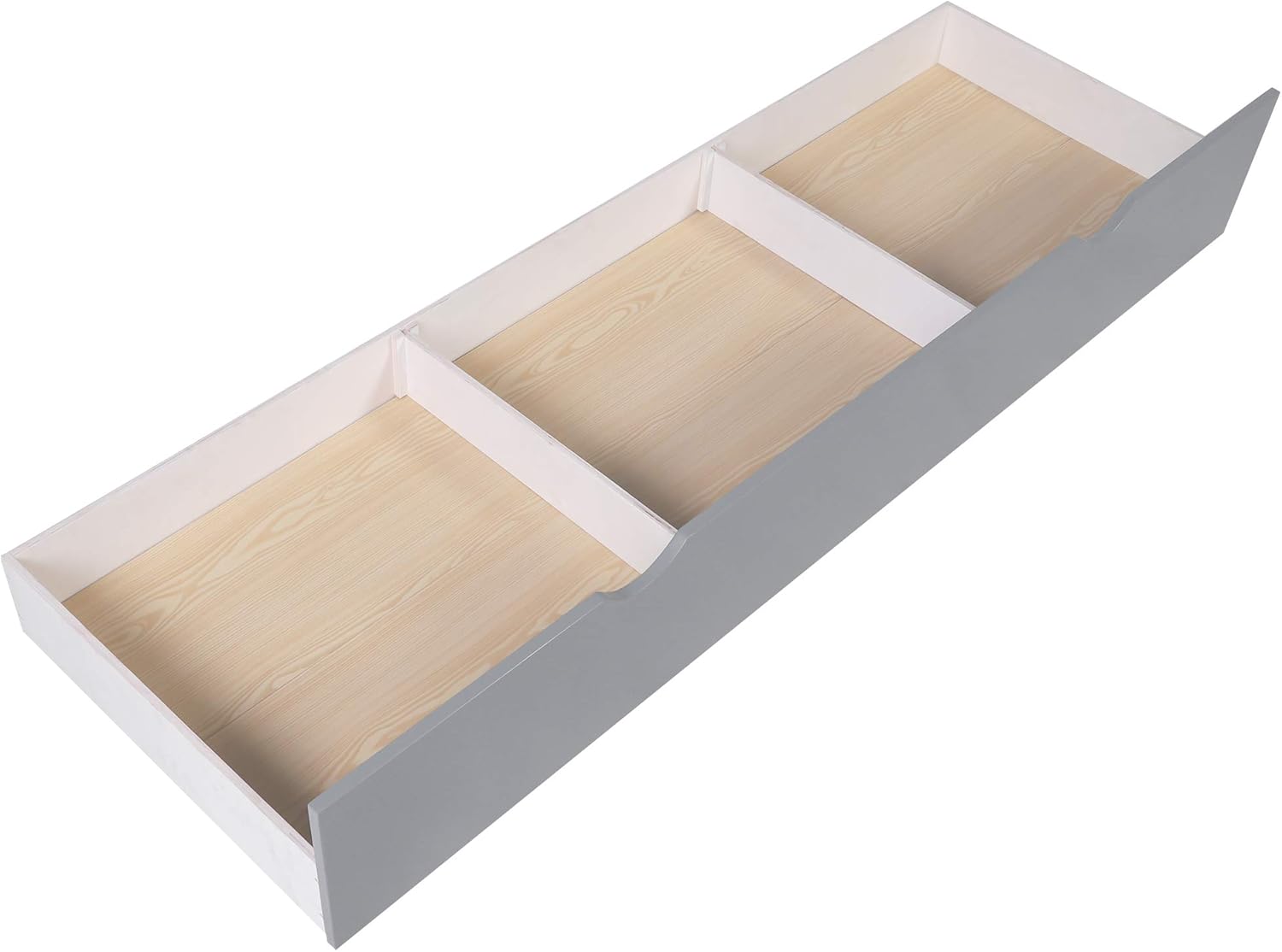 Flieks Four Bunk Bed Twin-Over-Twin-Over-Twin-Over-Twin L Shaped Bunk Bed with 3 Drawers, Bunk Bed Can be Divided into 2 L-Shaped Beds for Accommodating 4, Family, Teens, No Box Spring Needed