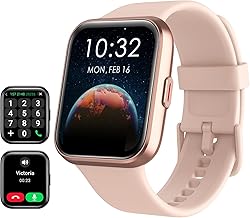 Tensky 1.85 Inch Smart Watch with Answer/Make Calls, Alexa Built-in, 110+ Sports, Pedometer Sleep Monitoring SpO2 Heart Rate 3ATM for Android iOS