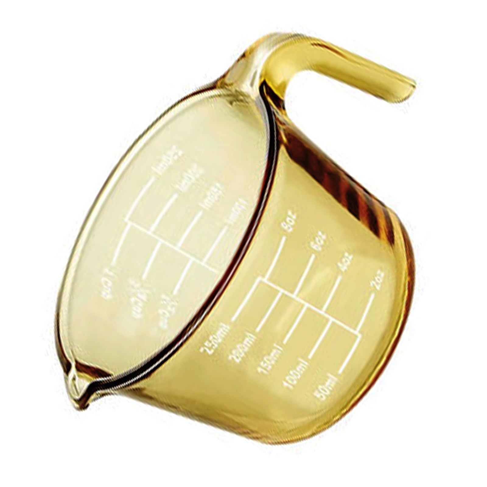 Qusinfc Premium Heatproof Glass Measuring Cup with Comfortable Handle Produced for Baking Cocktails and Daily Cooking Glass Measuring Cup