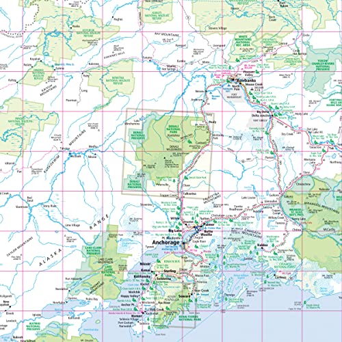 Rand McNally Easy to Read: Alaska State Map