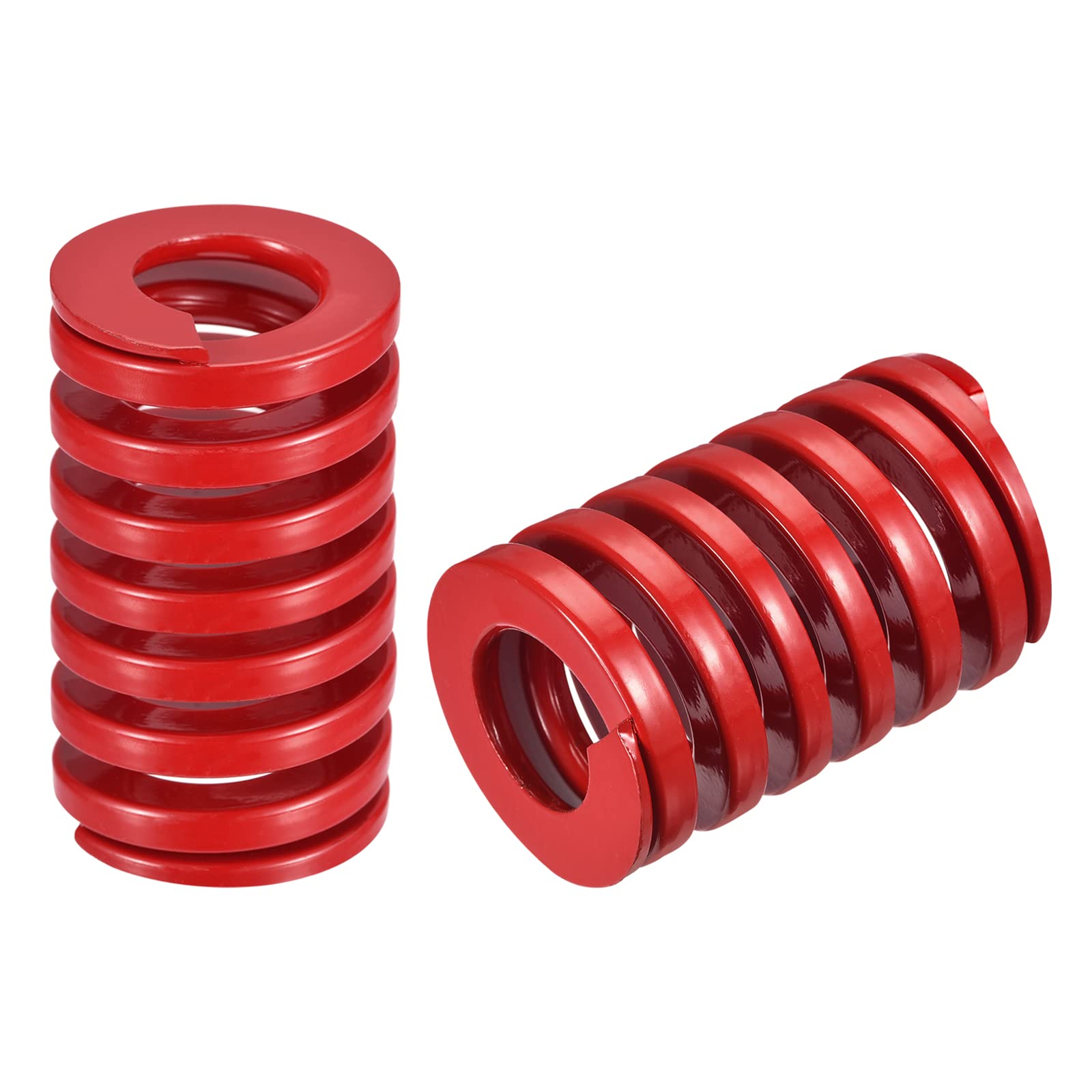 sourcing map3D Printer Die Spring, 2pcs 40mm OD 65mm Long Spiral Stamping Medium Load Compression Mould Die Springs for 3D Printer Electric Part, Red