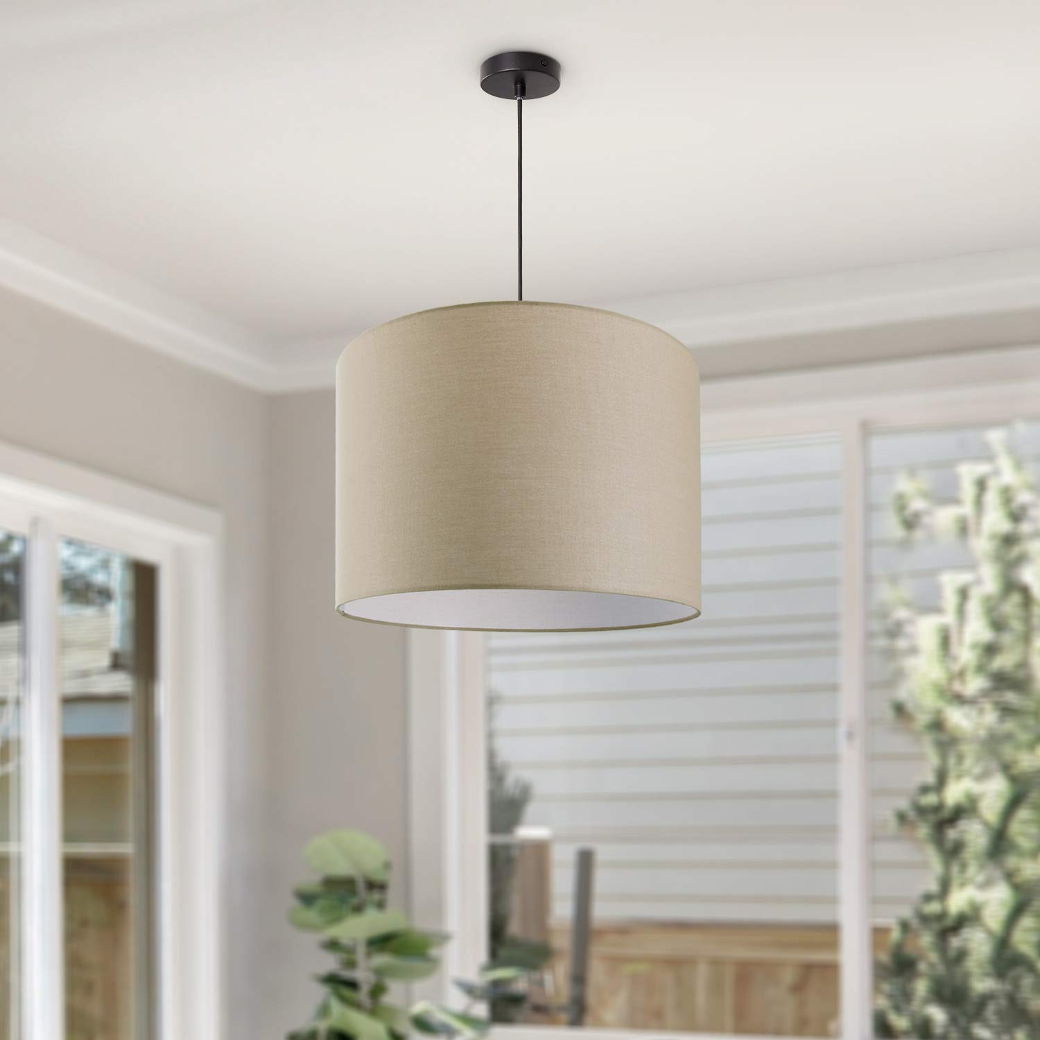 Paco Home Suspension Table À Manger Osier Boho Lampe