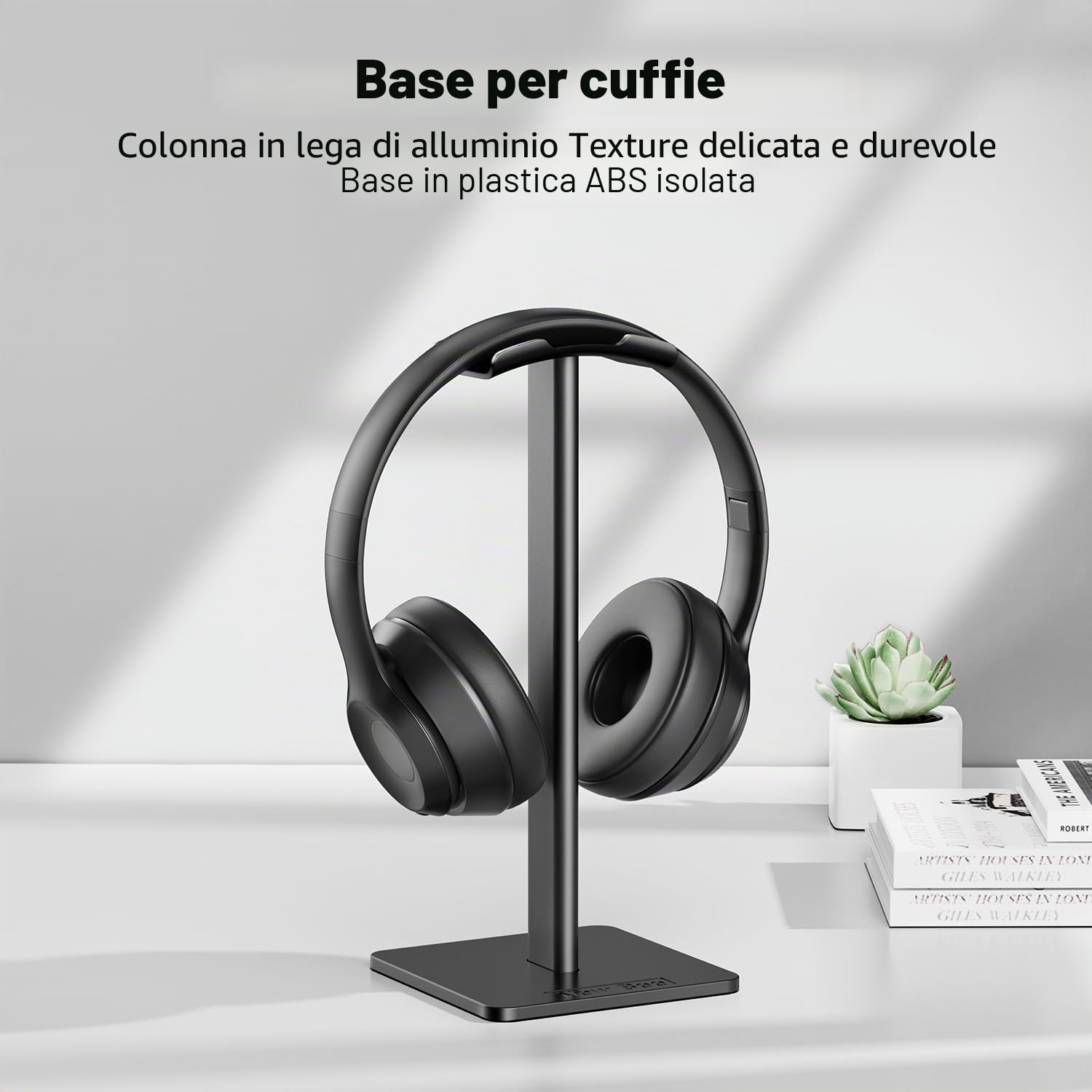 Supporto per Cuffie New Bee Universale per Sennheiser Sony Audio-Technica Bose AKG Alluminio Nero