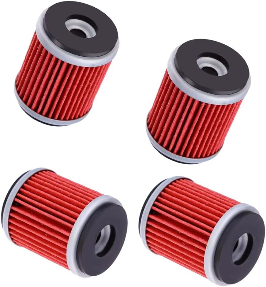 6-PACK Oil Filter Oil Filters Replacement Fit for Yamaha YZ250 XT250 YBR250 YFZ450 YFZ450R YFZ450W YFZ450X YFZ459R YZ250F YZ450F WR250F WR250R WR450F WR250X
