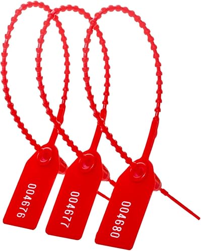 1000 sellos de envío, sellos de plástico para camiones, sellos de remolque, sellos de contenedores, sellos a prueba de manipulaciones, sellos de