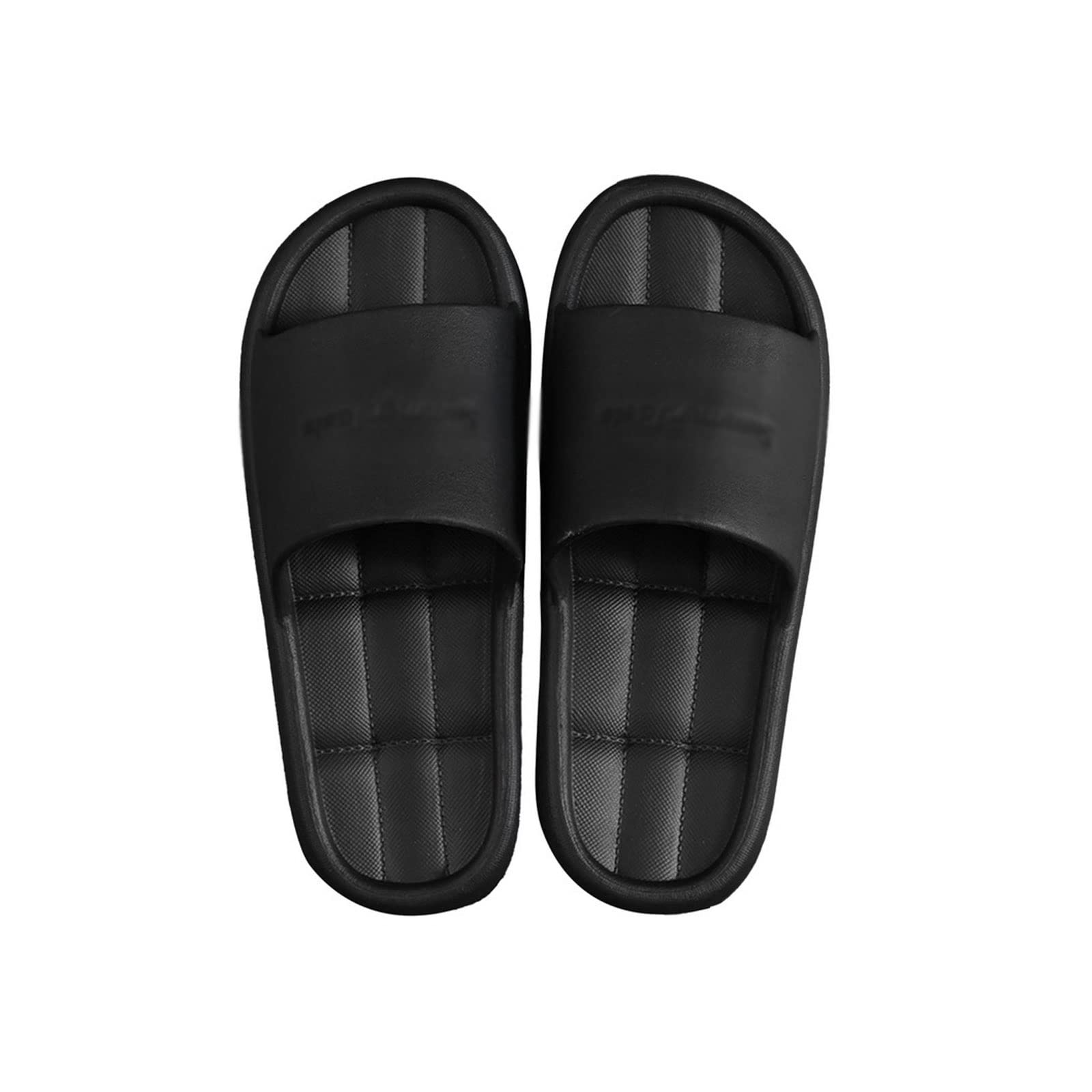 Ciabatte da Donna, Unisex, da Uomo, per Coppia, Impermeabili, da Bagno, estive, da Spiaggia, Antiscivolo, per Interni e casa, con Suola Morbida (Nero 44/45 EU)