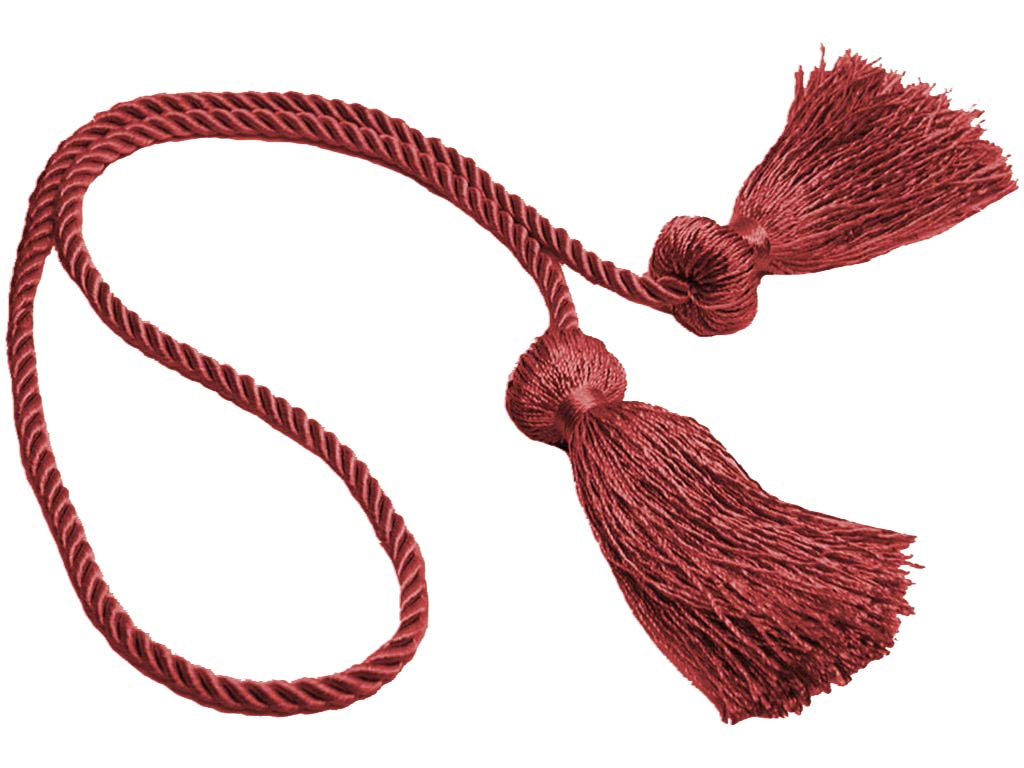 DÉCOPRO Decorative Double Tassel Curtain and Drapery Tieback/Holdback, 7.5cm (3"), 68.5cm (27") CCT, Dark Rust Orange # K35 (Deep Coral) Individually Sold