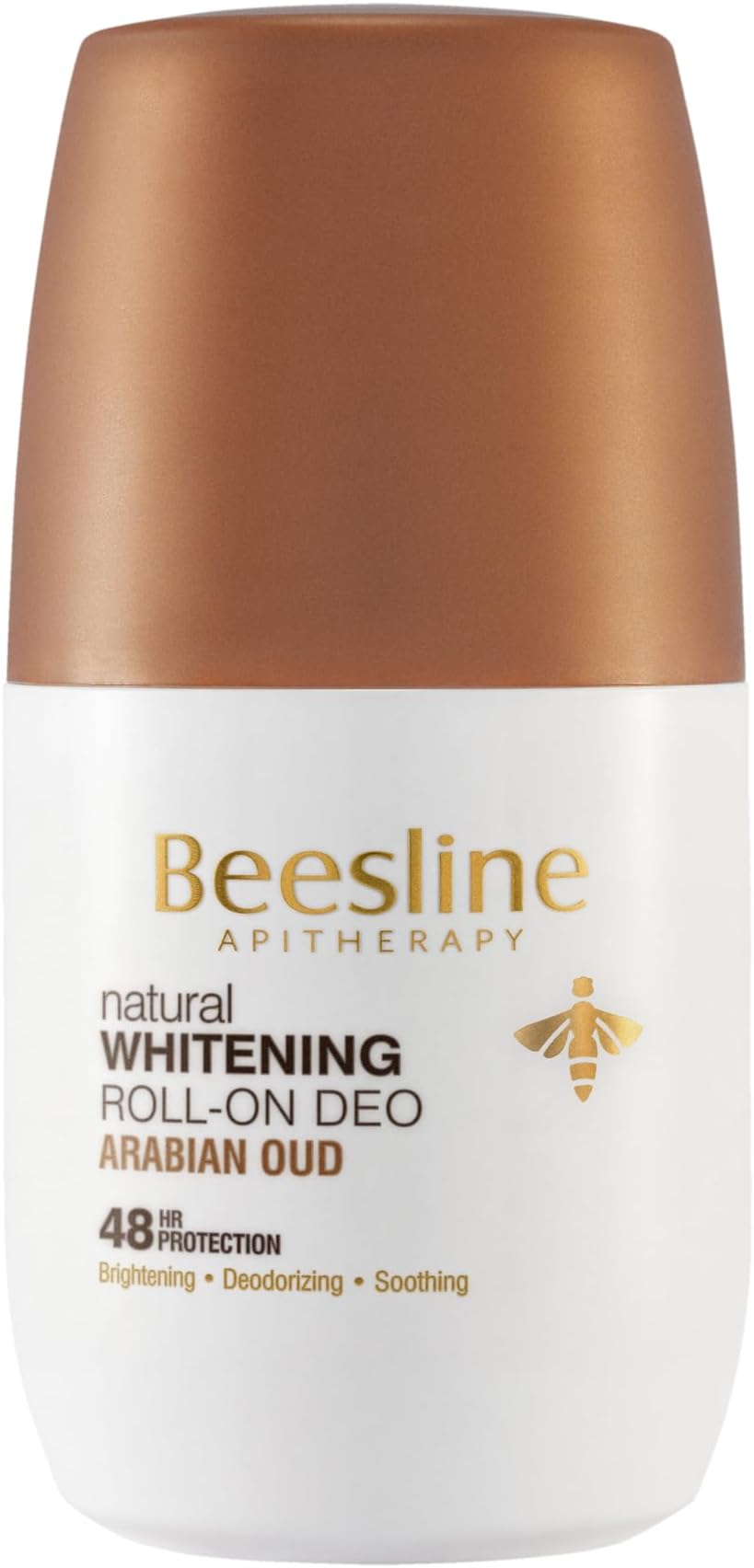 Beesline Whitening Roll-On Arabian Oud Deodorant, 48 Hours Anti-Perspirant, Deodorizing, Soothing, for Sensitive Skin, 50ml