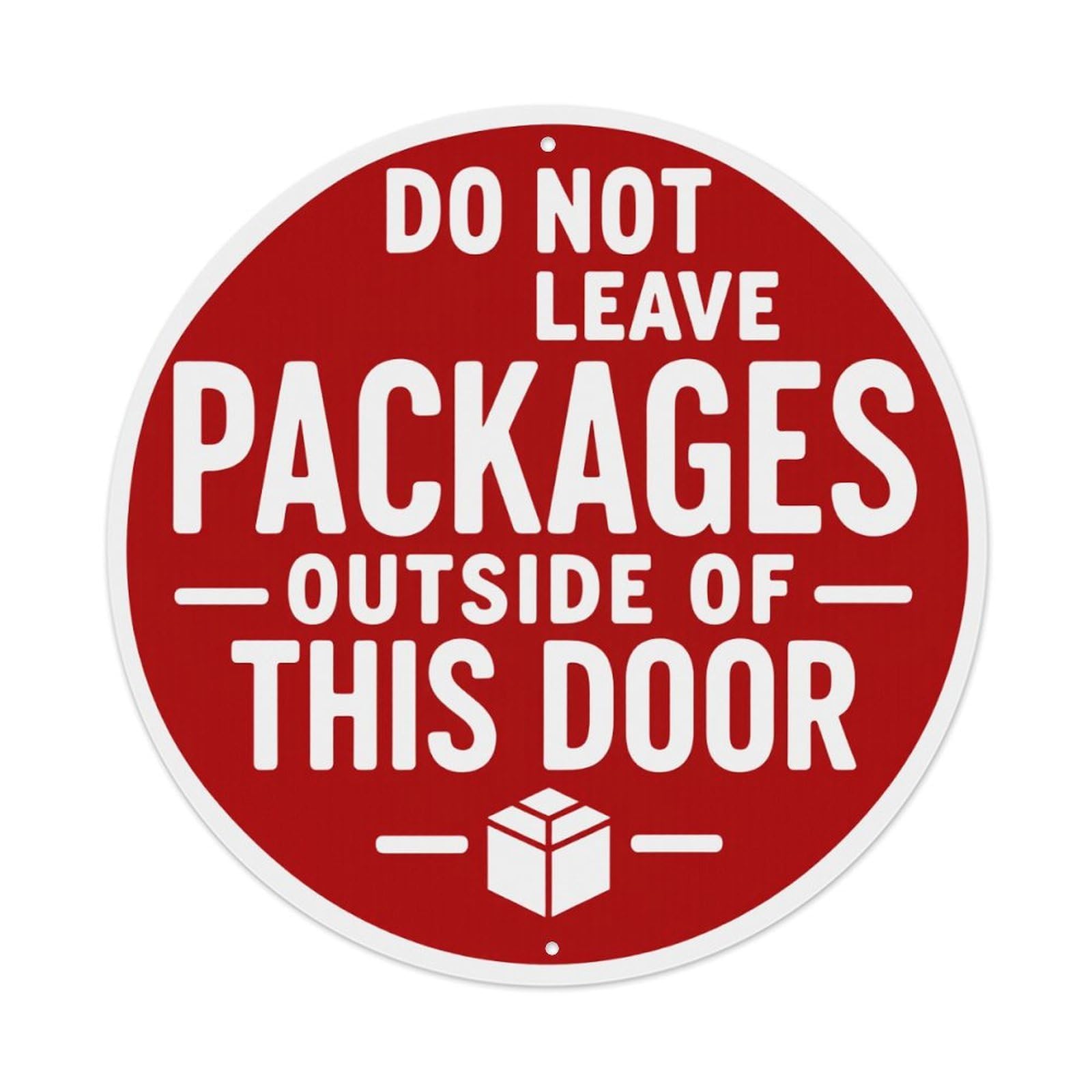 Jdfenggu Vintage Do Not Leave Packages Outside Of This Door_1 Retro Metal Tin Sign, Metal Poster For Bar, Home, Man Cave, Kitchen, Laundry Room Art Decor 8X8 Inch